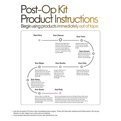 Scar Scram Kit - Post Operative Scar Prevention & Repair Kit!