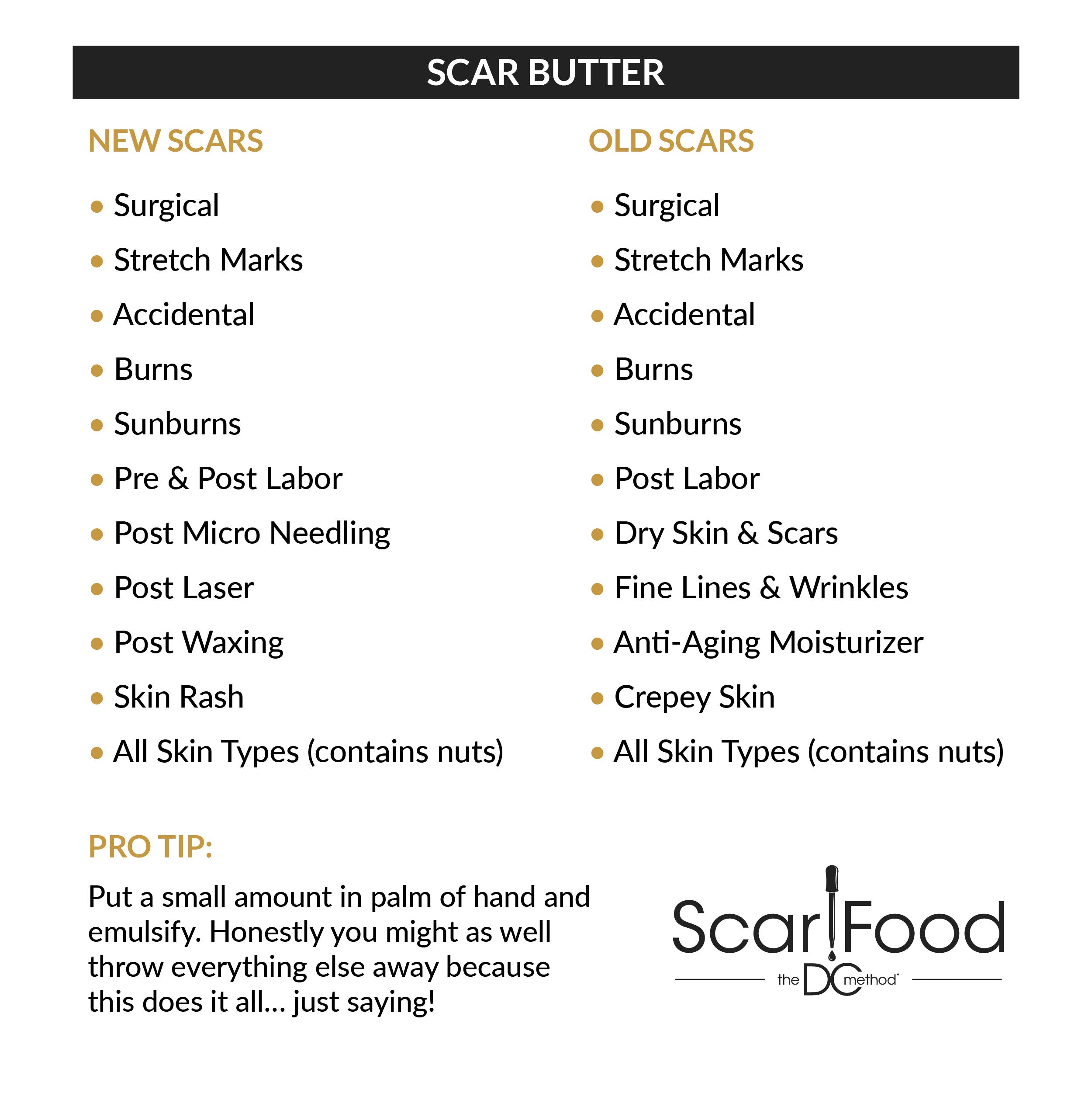 Scar Butter (Essential For Rapid Scar Repair)
